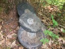 Some incredibly dirty vinyl records we found on the trail