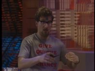 Rimmer in the Give Quiche a Chance shirt