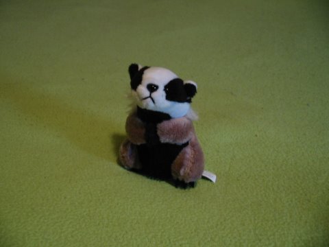 Finger puppet badger