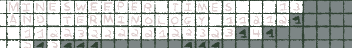 Minesweeper Times and Terminology