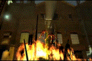 So Cold: The fire pit of skinned bodies from Ravenholm