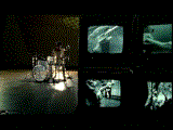 Turnstile Blues: Carla Azar and four CRTs displaying Greg's guitar